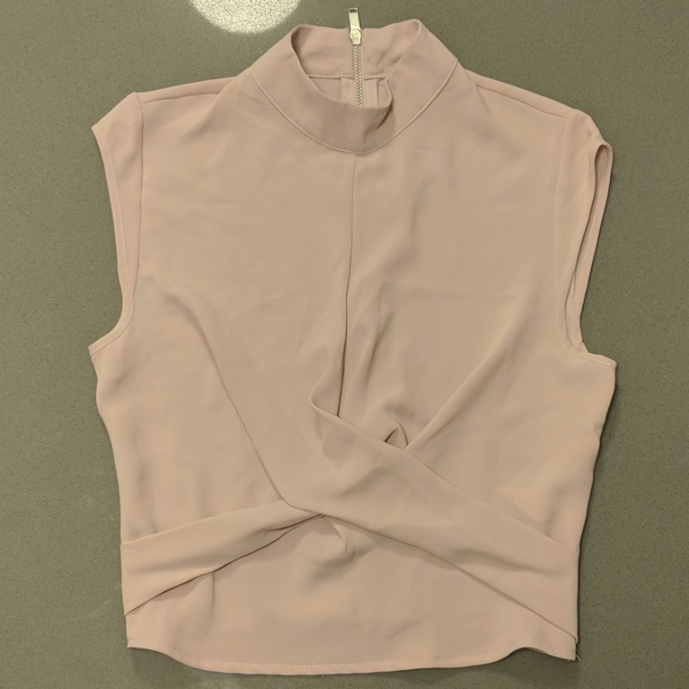Baby pink crop top